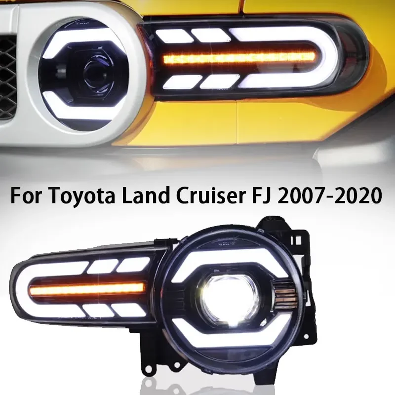 Автомобильные фары для Toyota FJ Cruiser 2007-2020 FJ Cruiser Фара светодиодные DRL динамический указатель поворота ближний свет дальнего света
Автомобильные фары для Toyota FJ Cruiser 2007-2020 FJ Cruiser Фара светодиодные DRL динамический указатель поворота ближний свет дальнего света