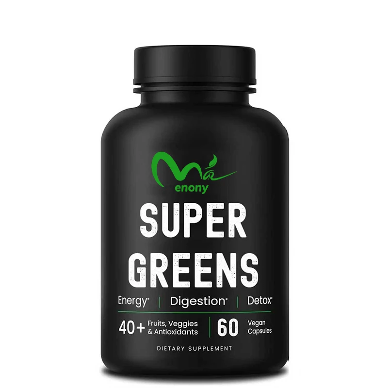 Organic super green leaves, alfalfa, spirulina, microalgae, antioxidant, digestive enzyme, and probiotic mixture, 60 capsules
Organic super green leaves, alfalfa, spirulina, microalgae, antioxidant, digestive enzyme, and probiotic mixture, 60 capsules