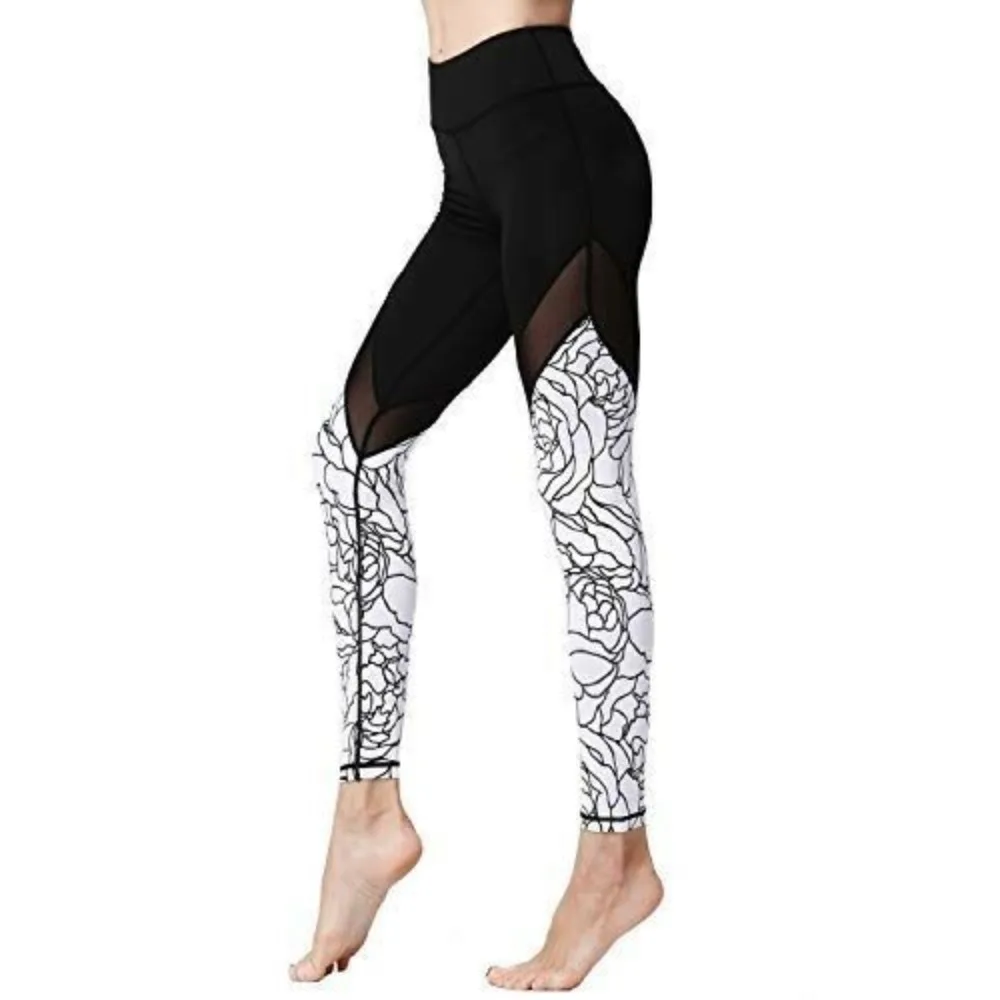 Women's High Waist Yoga Pants Black Mesh Leggings Gym Sportswear Running Fitness
Women's High Waist Yoga Pants Black Mesh Leggings Gym Sportswear Running Fitness