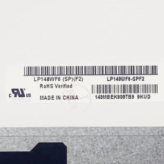 LP140WF6 SPF2 14 inch 1920x1080 IPS 30pins Laptop LCD screen Replacement Display Panel Matrix
LP140WF6 SPF2 14 inch 1920x1080 IPS 30pins Laptop LCD screen Replacement Display Panel Matrix