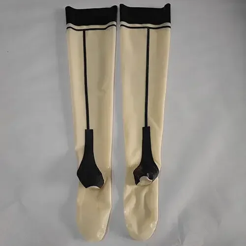 100% Latex Rubber Gummi Transparent Long Socks Thigh Stocking S-XXL Masquerade ball
100% Latex Rubber Gummi Transparent Long Socks Thigh Stocking S-XXL Masquerade ball