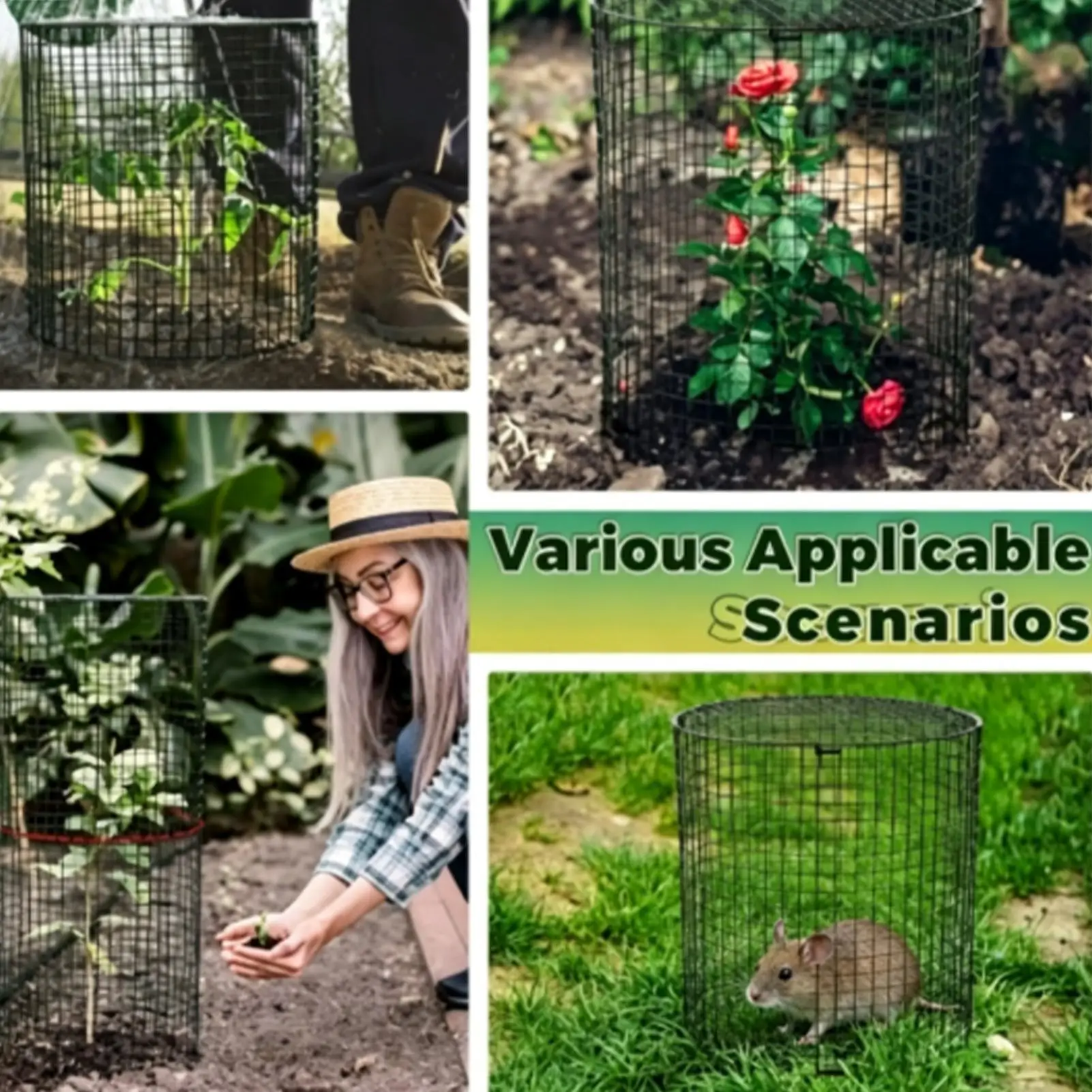 Wire Plant Protector Cage Heavy Duty With Top Panel Stakes Ties Bunny Proof Plant Protectors For Gardeners Enthusiasts Beginners
Wire Plant Protector Cage Heavy Duty With Top Panel Stakes Ties Bunny Proof Plant Protectors For Gardeners Enthusiasts Beginners