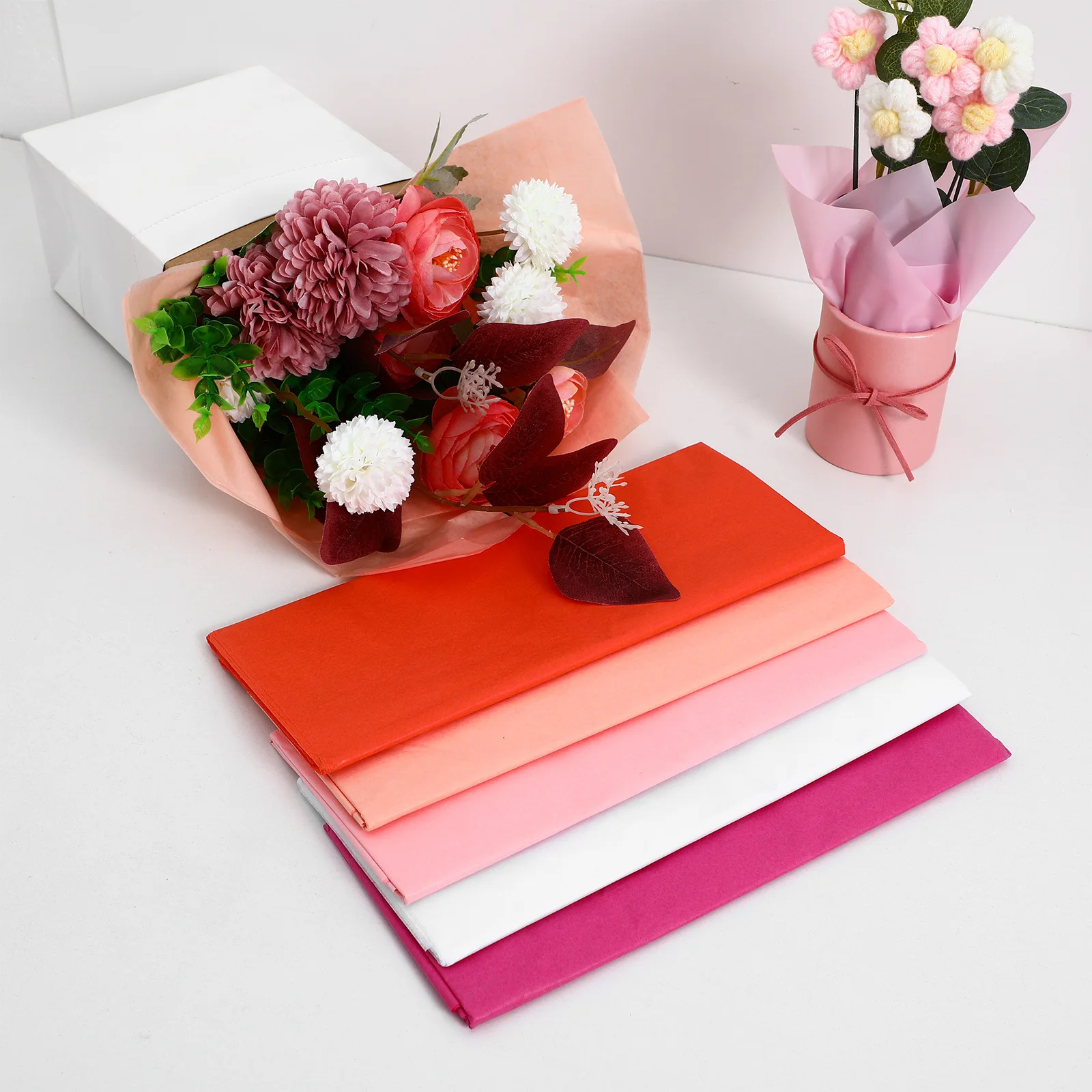 150 Sheets Colored Tissue Paper Thin Wrapping Paper Sheets Craft Bouquet Wrap Packing Material Packaging Bulk Packing Material 
150 Sheets Colored Tissue Paper Thin Wrapping Paper Sheets Craft Bouquet Wrap Packing Material Packaging Bulk Packing Material