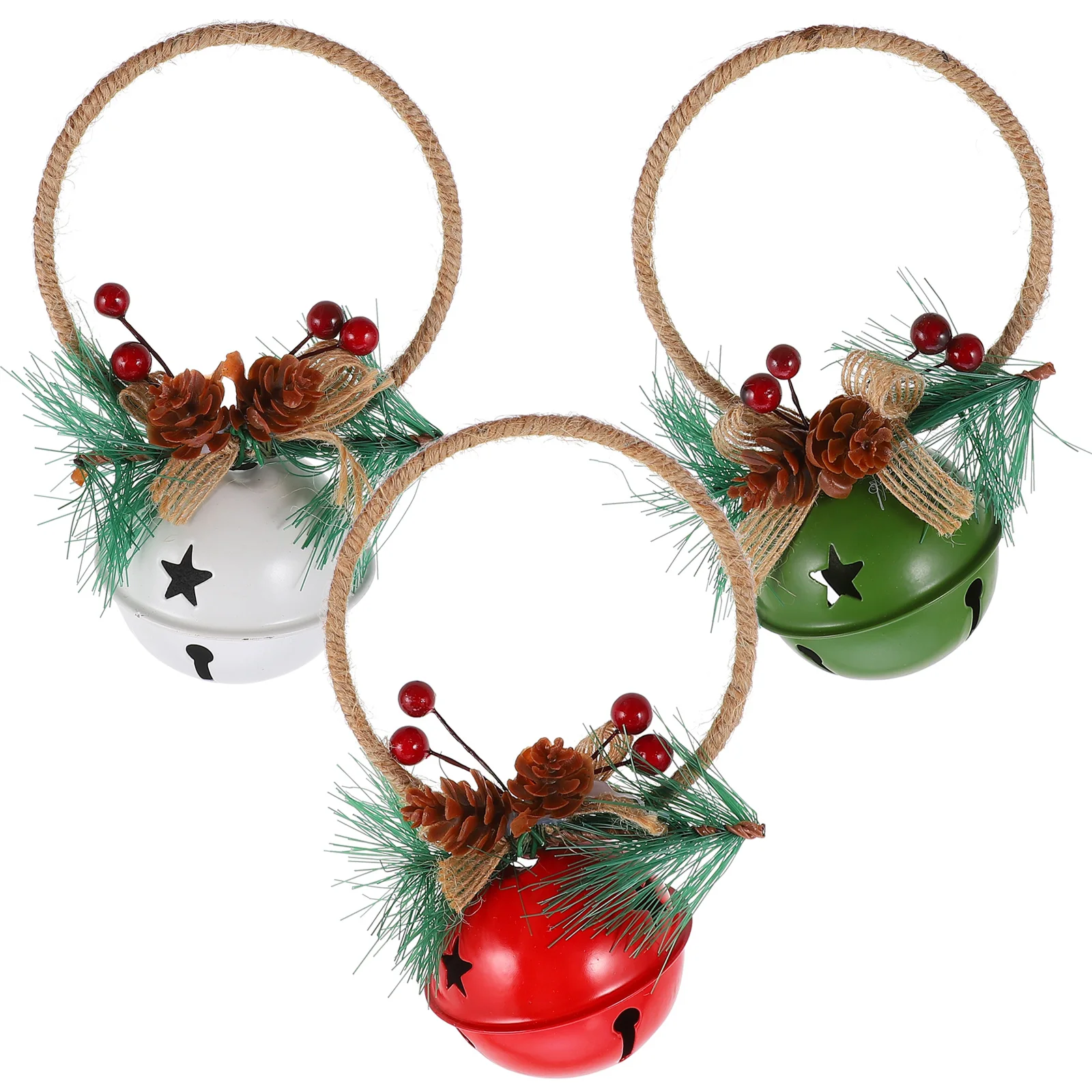 3 Pcs Bell naments Christmas Decorations Xmas Tree Hanging Pendant Wreath Bells Colorful Practical Festive Design Holiday Party
3 Pcs Bell naments Christmas Decorations Xmas Tree Hanging Pendant Wreath Bells Colorful Practical Festive Design Holiday Party