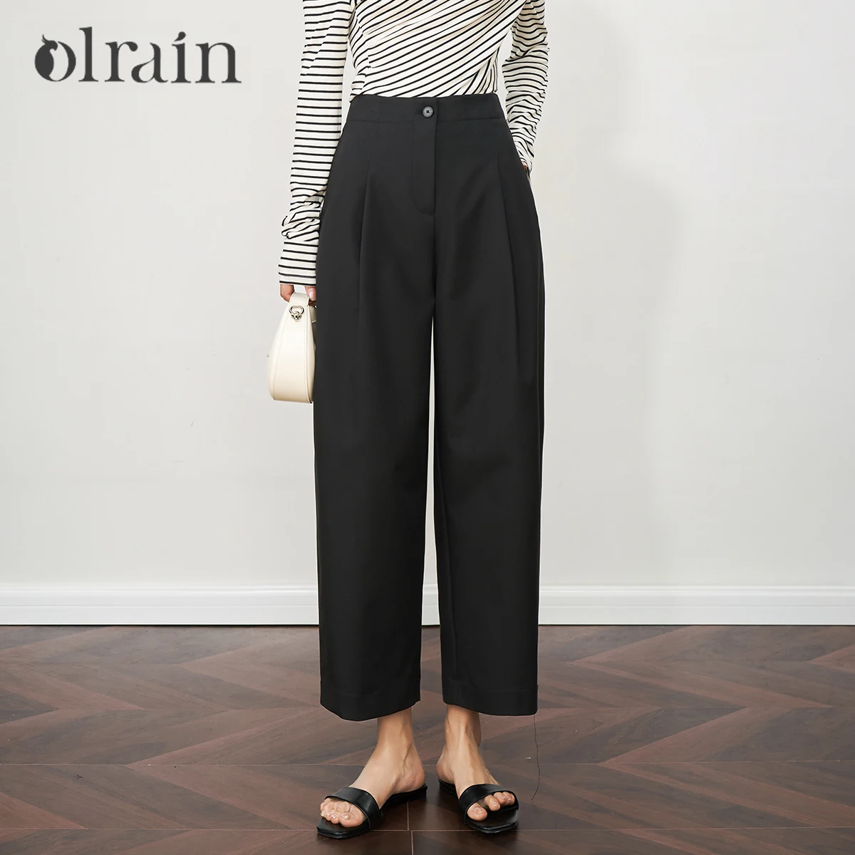 OLrain Summer 2025 Women's Black Pants Straight Nine-point Legs Buttons Office Wear Woman Slacks Button Woman Clothes O57XK99160
OLrain Summer 2025 Women's Black Pants Straight Nine-point Legs Buttons Office Wear Woman Slacks Button Woman Clothes O57XK99160