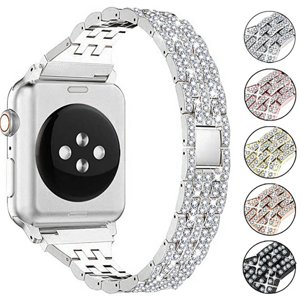 Bling strap for apple watch 6 5 4 se 40mm 44mm women band Luxury Diamond bling Metal Bracelet for iwatch 3 38mm 42mm watchband
Bling strap for apple watch 6 5 4 se 40mm 44mm women band Luxury Diamond bling Metal Bracelet for iwatch 3 38mm 42mm watchband