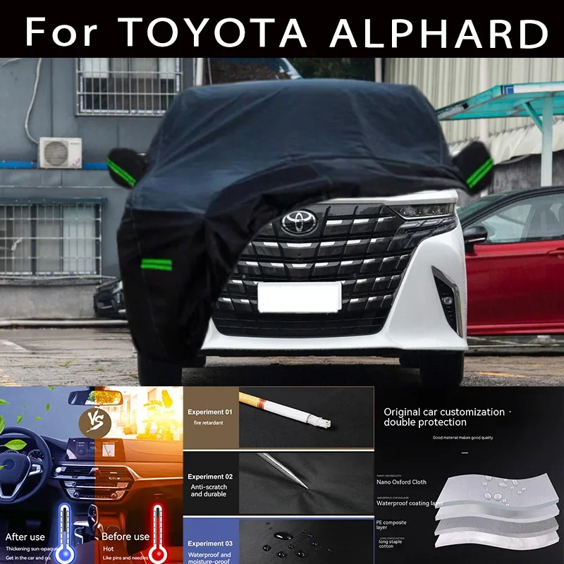 For TOYOTA ALPHARD Outdoor Protection Full Car Covers Snow Cover Sunshade Waterproof Dustproof Exterior Car accessories
For TOYOTA ALPHARD Outdoor Protection Full Car Covers Snow Cover Sunshade Waterproof Dustproof Exterior Car accessories