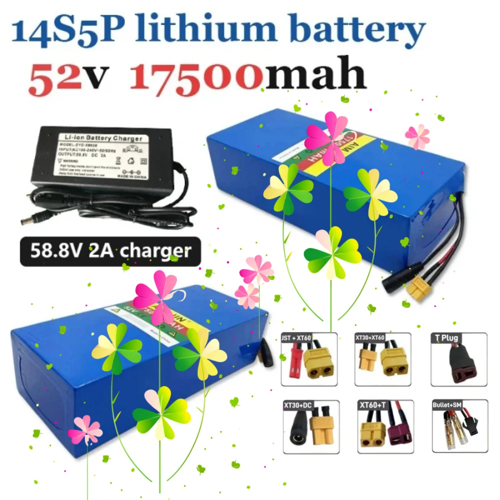 Battery 14S5P battery 52V 17.5AH 18650 with BMS for various electronic devices and transportation equipment
Battery 14S5P battery 52V 17.5AH 18650 with BMS for various electronic devices and transportation equipment