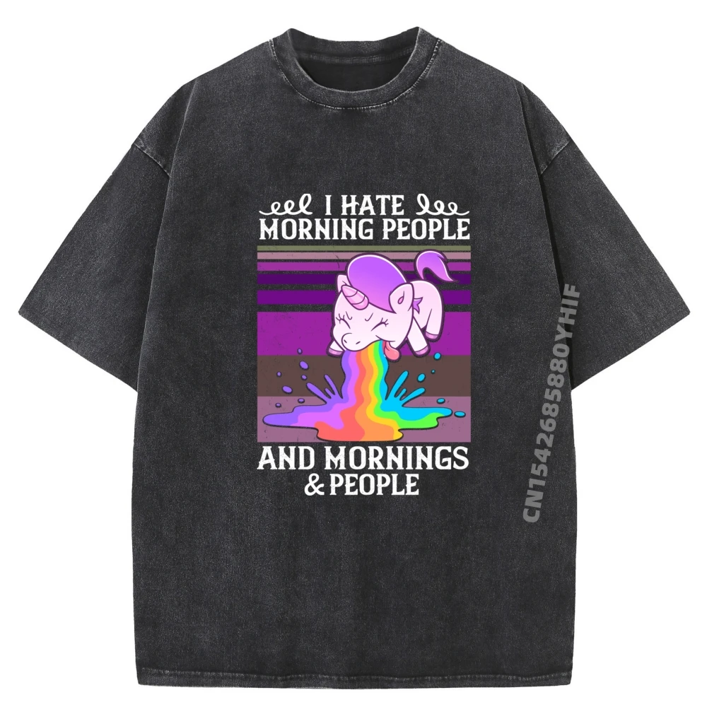 Graphic T Shirt Cute Simple Unicorn I Hate Morning People Cotton Men's Printed Tees Fashion Washed Shirt
Graphic T Shirt Cute Simple Unicorn I Hate Morning People Cotton Men's Printed Tees Fashion Washed Shirt