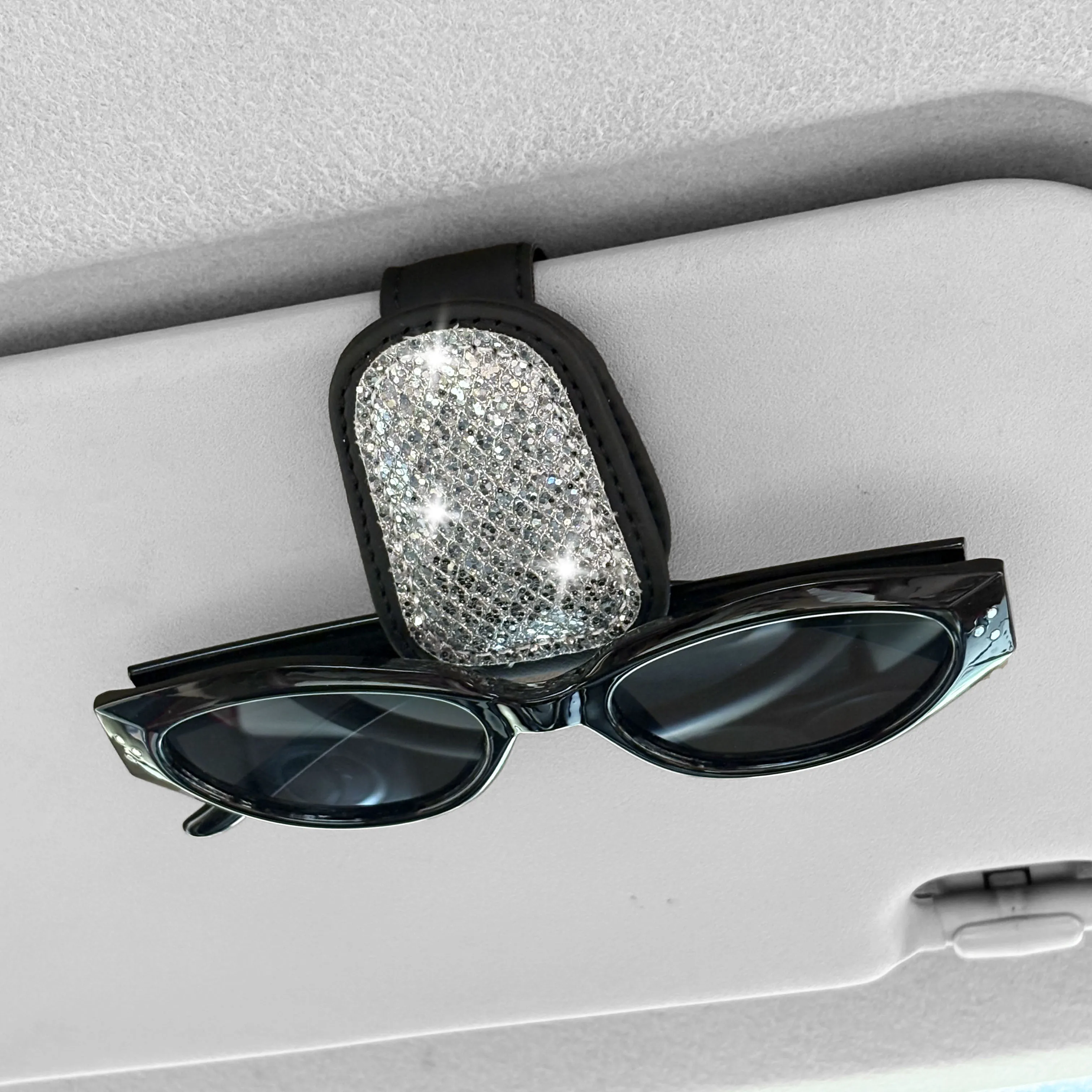 Sequin Car Sunglasses Clip PU Leather Glasses Holder Clip Car Sun Visor Sunglasses Holder for Car
Sequin Car Sunglasses Clip PU Leather Glasses Holder Clip Car Sun Visor Sunglasses Holder for Car