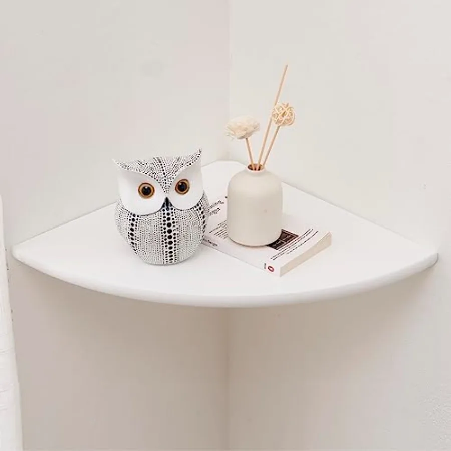 Corner Shelf Solid Wood Floating Corner Shelf Wall Mount Round End Floating Speaker Shelf Display Shelf for Small Plant Photo F
Corner Shelf Solid Wood Floating Corner Shelf Wall Mount Round End Floating Speaker Shelf Display Shelf for Small Plant Photo F