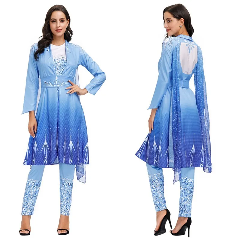 Adult Halloween Cosplay Snow Queen Elsa Dress Cosplay Carnival Party Princess Costume Ice Queen Outfit Full Sets
Adult Halloween Cosplay Snow Queen Elsa Dress Cosplay Carnival Party Princess Costume Ice Queen Outfit Full Sets