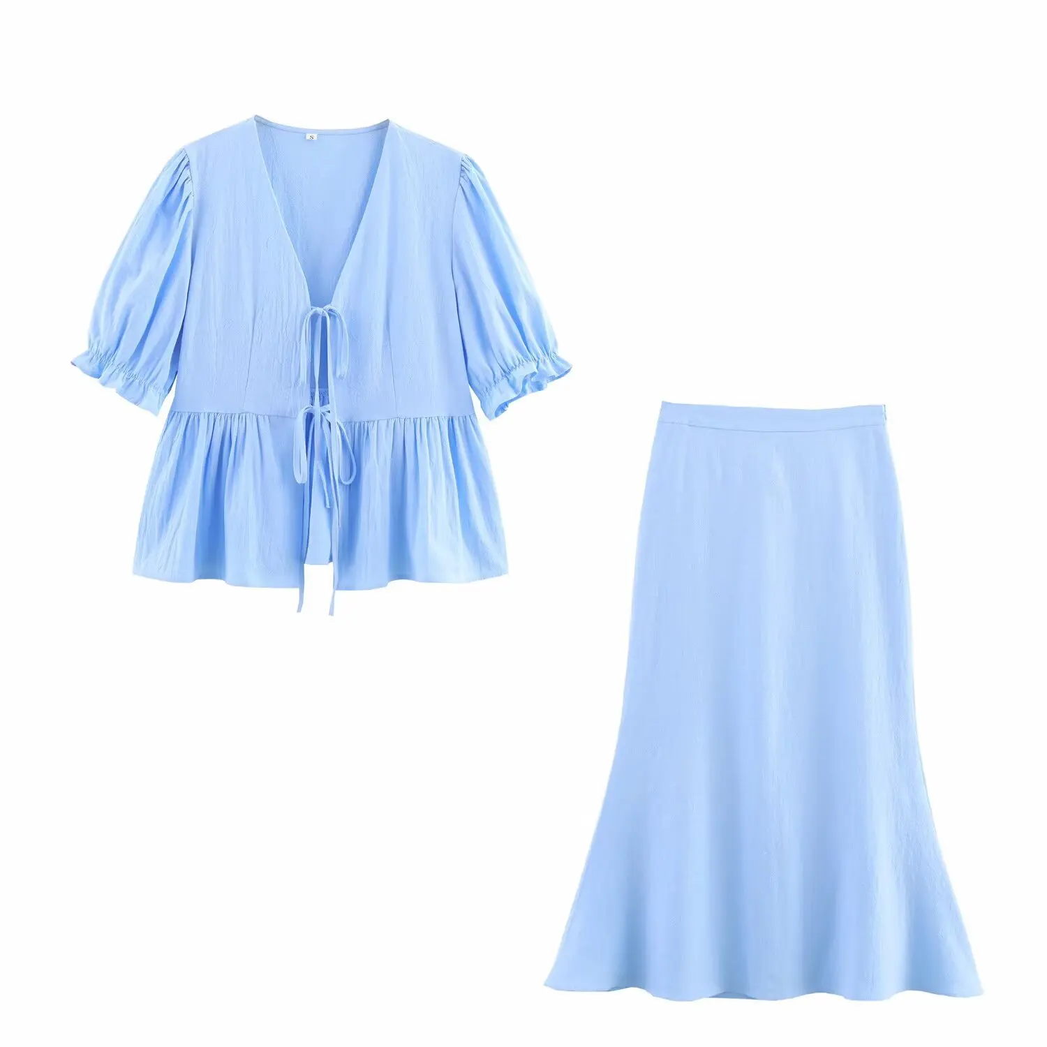 Casual Short Puff Sleeves T-Shirt Skirt Set Women V-Neck Summer Loose Fashion Ladies Tops Female Streetwear Tees Shirt
Casual Short Puff Sleeves T-Shirt Skirt Set Women V-Neck Summer Loose Fashion Ladies Tops Female Streetwear Tees Shirt