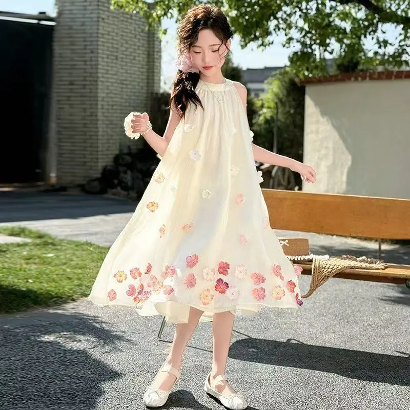 Girls' Summer Dress 2026 New Fashionable Children's Summer Fashionable Skirt Girls' Big Children's Beach Princess Dress
Girls' Summer Dress 2026 New Fashionable Children's Summer Fashionable Skirt Girls' Big Children's Beach Princess Dress