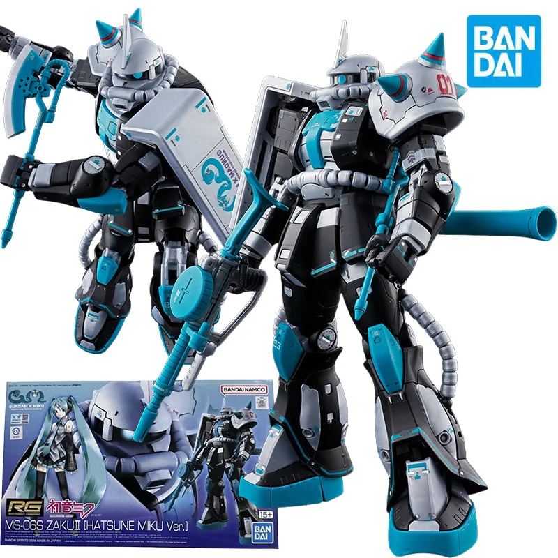 BANDAI PB RG 1/144 MS-06S Zaku II Hatsune Miku Ver. Action Figures Mobile Suit Gundam Anime Model Kit Toys for Boys Original Box
BANDAI PB RG 1/144 MS-06S Zaku II Hatsune Miku Ver. Action Figures Mobile Suit Gundam Anime Model Kit Toys for Boys Original Box