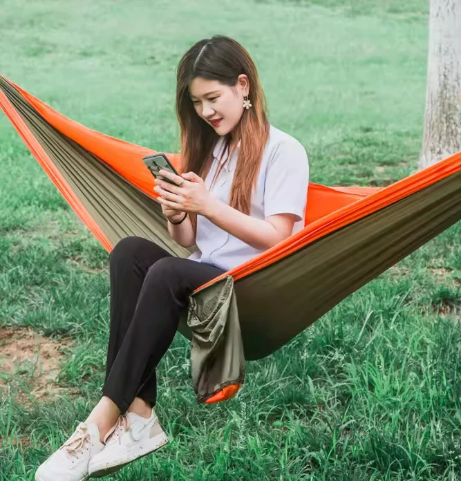 2026 New Custom Parachute Fabric Outdoor 210T Nylon Double Single Portable Lightweight 200kg Load-bearing Four-season Hammock
2026 New Custom Parachute Fabric Outdoor 210T Nylon Double Single Portable Lightweight 200kg Load-bearing Four-season Hammock