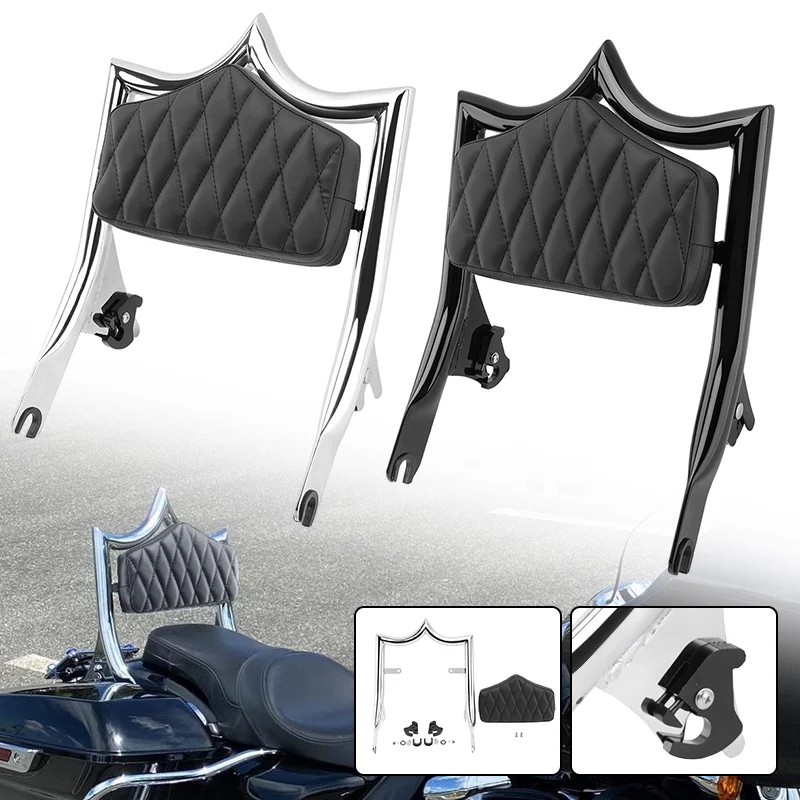 Motorcycle Sissy Bar Detachable Rear Passenger Backrest For Harley Touring Street Glide Road Glide Road King 2009-Later
Motorcycle Sissy Bar Detachable Rear Passenger Backrest For Harley Touring Street Glide Road Glide Road King 2009-Later