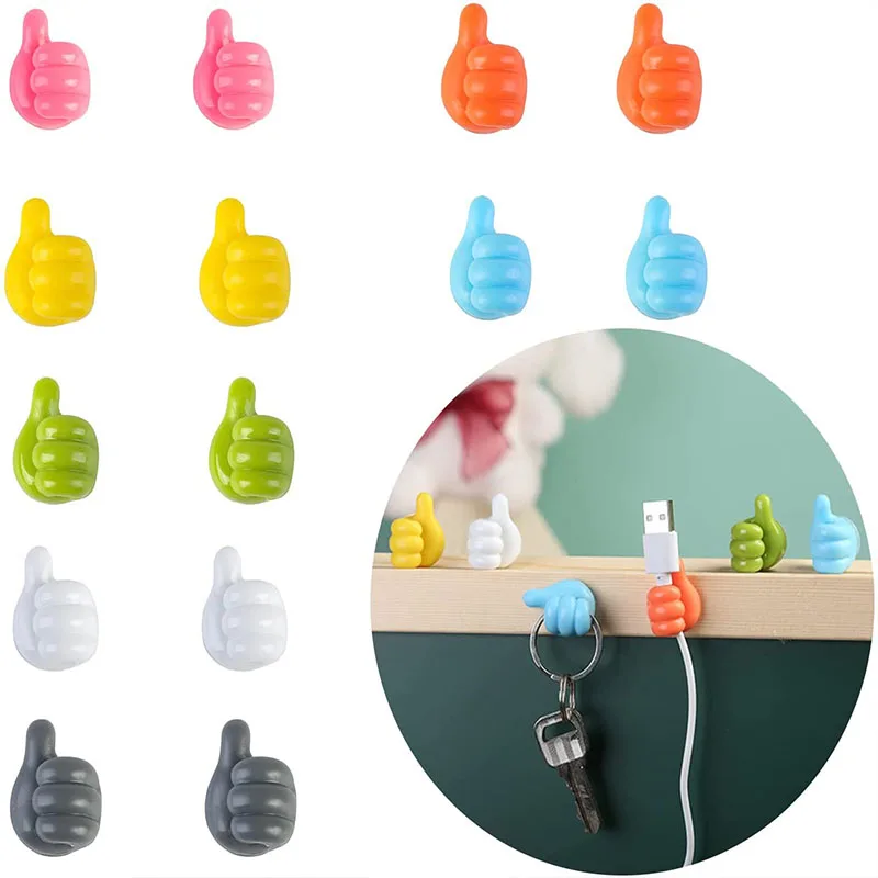 6Pcs Multifunctional Clip Holder Thumb Hooks Wire Organizer Wall Hooks Hanger Strong Wall Storage Holder For Kitchen Bathroom
6Pcs Multifunctional Clip Holder Thumb Hooks Wire Organizer Wall Hooks Hanger Strong Wall Storage Holder For Kitchen Bathroom