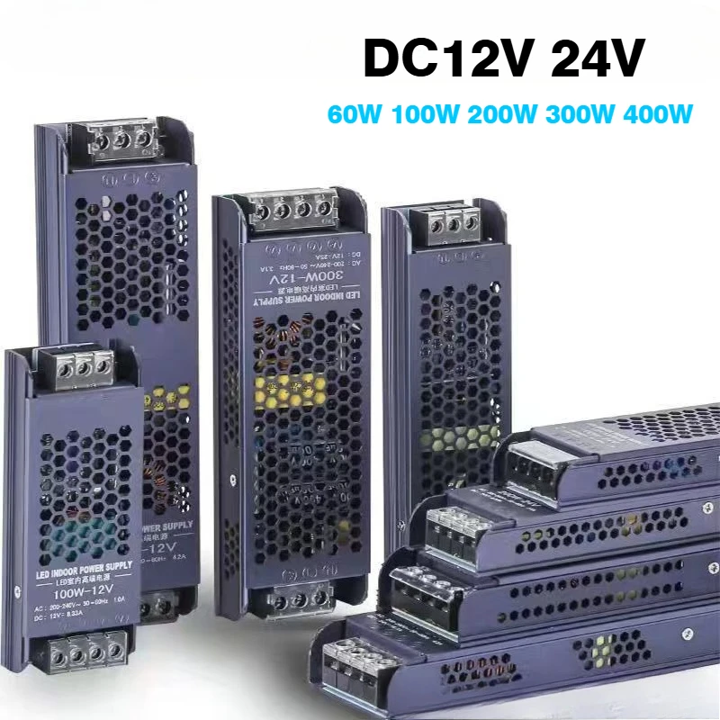 Switching Power Supply 220V To 12V 24V AC DC Power Supply 500W 12V 24V Super Thin 12 24 V Volt 60W 100W 200W 300W 400W 500W A/D
Switching Power Supply 220V To 12V 24V AC DC Power Supply 500W 12V 24V Super Thin 12 24 V Volt 60W 100W 200W 300W 400W 500W A/D