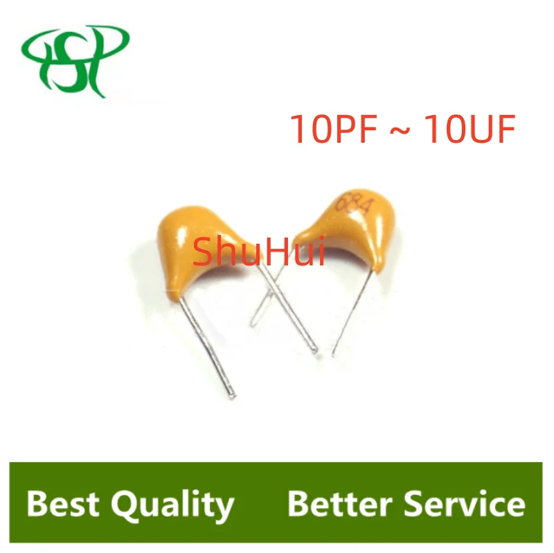 100Pcs 50V monolithic ceramic capacitor 10PF ~ 10UF 22PF 47NF 220NF 1NF 4.7UF 1UF 100NF 330NF 0.1UF 102 104 105 106 103 473 334
100Pcs 50V monolithic ceramic capacitor 10PF ~ 10UF 22PF 47NF 220NF 1NF 4.7UF 1UF 100NF 330NF 0.1UF 102 104 105 106 103 473 334