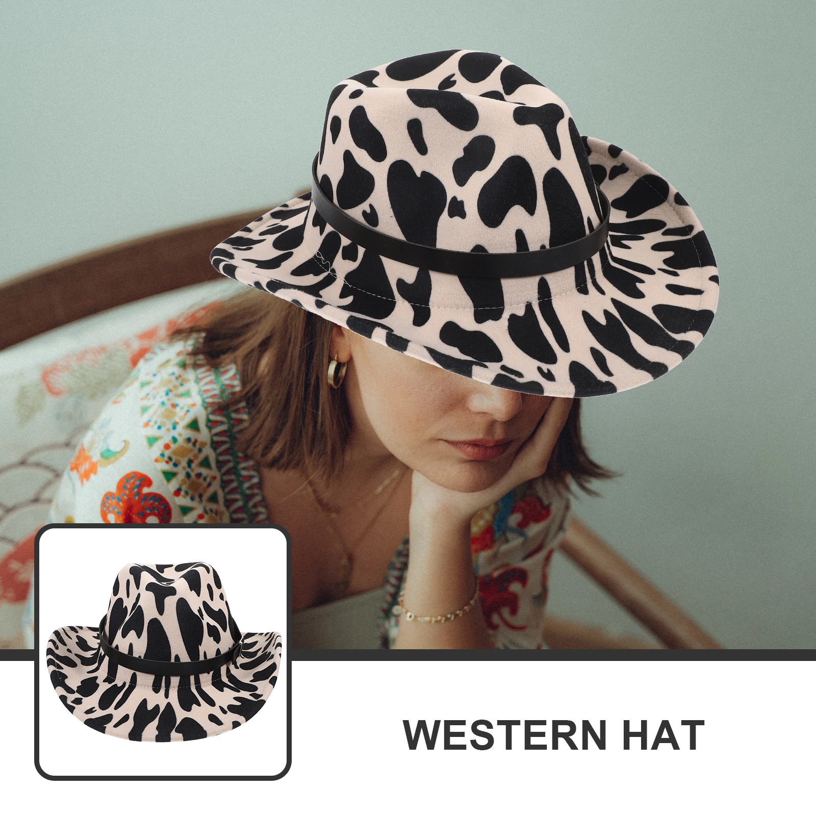 Stylish Western Cowboy Hat Cowgirl Print Unisex Costume Accessory Adjustable Decorative Hat For Party Halloween Cosplay Mens
Stylish Western Cowboy Hat Cowgirl Print Unisex Costume Accessory Adjustable Decorative Hat For Party Halloween Cosplay Mens