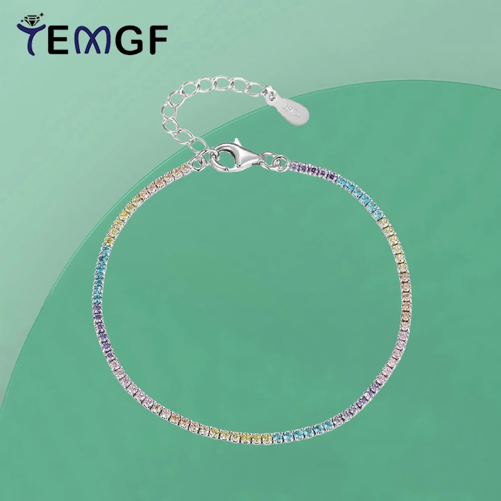 TEMGF красочный браслет с инкрустацией цирконом 1,5 мм, стерлинговое серебро 925 пробы, ювелирные изделия для женщин и девочек, пара, сверкающий подарок для свидания и любви
TEMGF красочный браслет с инкрустацией цирконом 1,5 мм, стерлинговое серебро 925 пробы, ювелирные изделия для женщин и девочек, пара, сверкающий подарок для свидания и любви