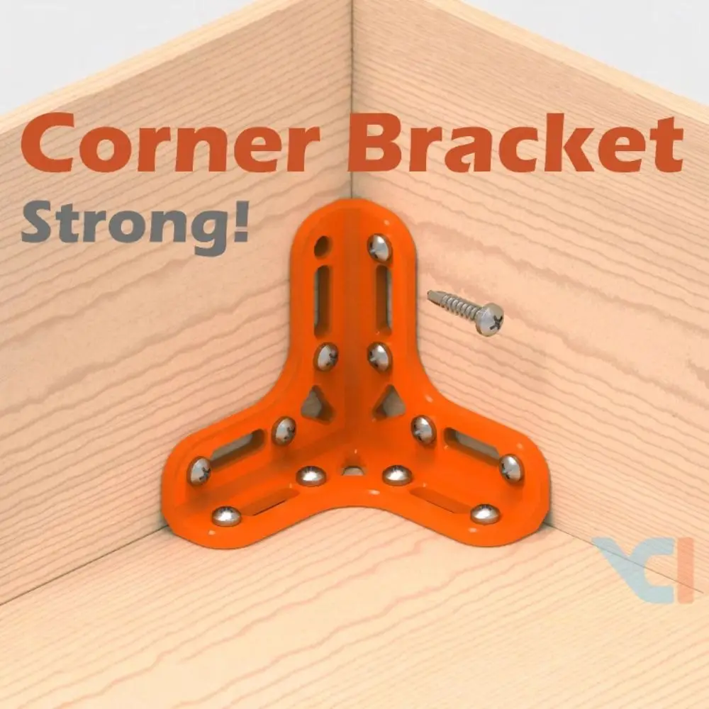 Сверхмощные угловые кронштейны, стальной материал, прочный PLA-треугольник, стальная угловая опора, треугольный дизайн, разъем оранжевого цвета
Сверхмощные угловые кронштейны, стальной материал, прочный PLA-треугольник, стальная угловая опора, треугольный дизайн, разъем оранжевого цвета