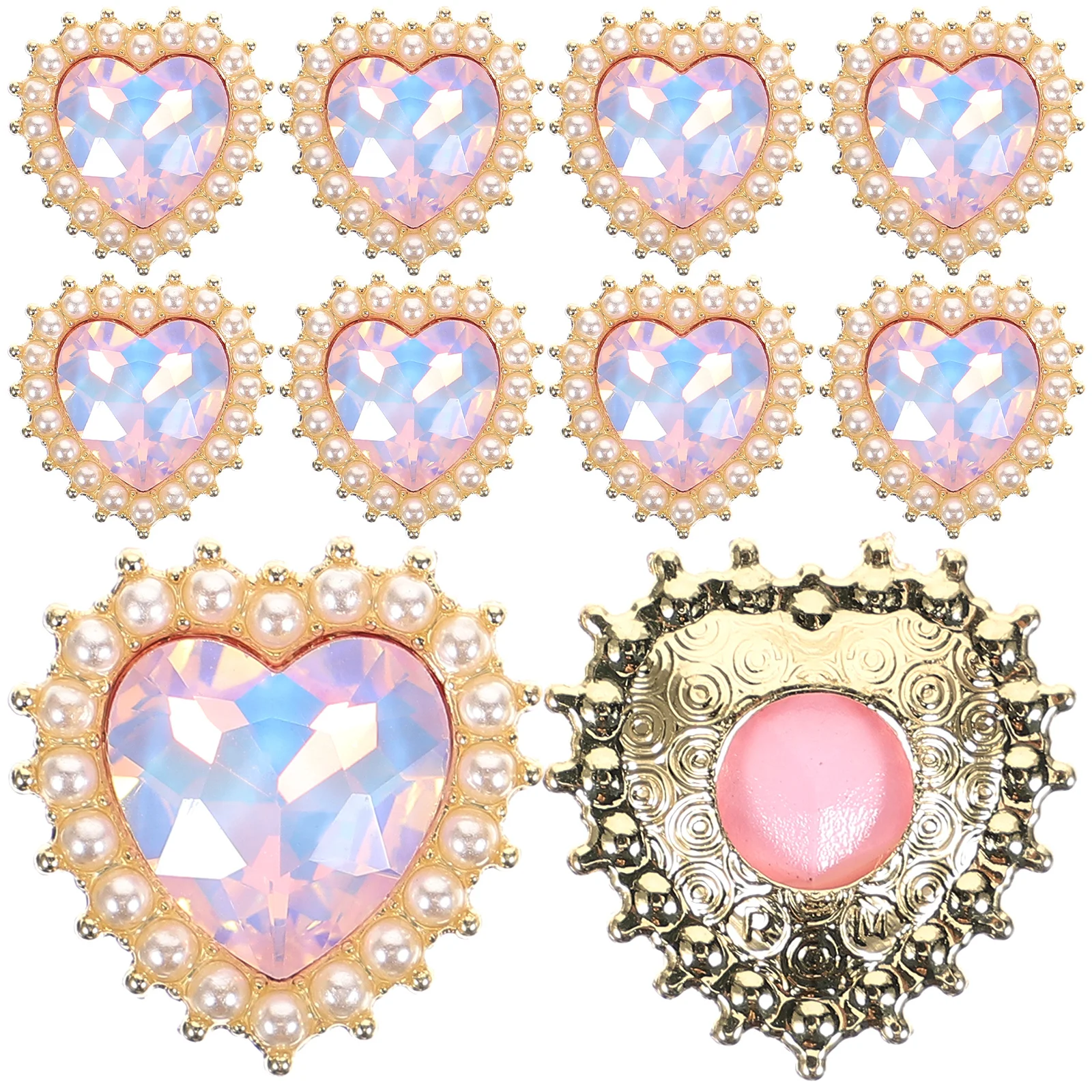 10Pcs Heart Embellishments Alloy Mocha Accessories Hair Clips Jewelry Crafting Supplies
10Pcs Heart Embellishments Alloy Mocha Accessories Hair Clips Jewelry Crafting Supplies