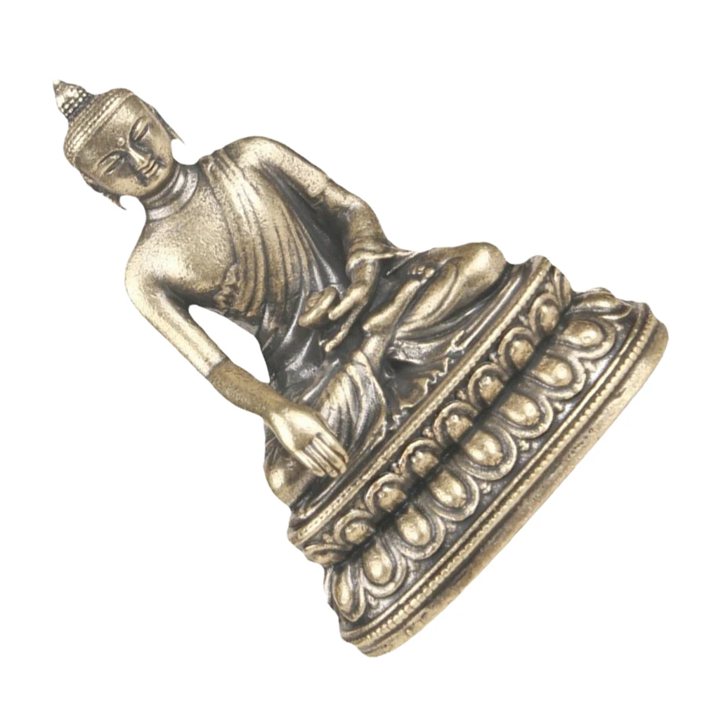 Retro Desktop Brass Buddha Statue Vintage Craft Sculpture Decor Home Supplies Exquisite Space-Saving Ornament Smooth Surface 
Retro Desktop Brass Buddha Statue Vintage Craft Sculpture Decor Home Supplies Exquisite Space-Saving Ornament Smooth Surface