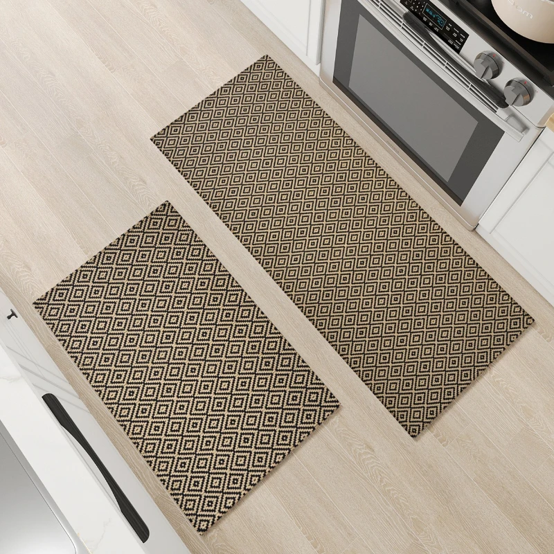 Premium Diamond Pattern Kitchen Rug - Super Absorbent & Oil Resistant Polyester Cotton Floor Mat, Soft Non-Slip Long Carpet
Premium Diamond Pattern Kitchen Rug - Super Absorbent & Oil Resistant Polyester Cotton Floor Mat, Soft Non-Slip Long Carpet