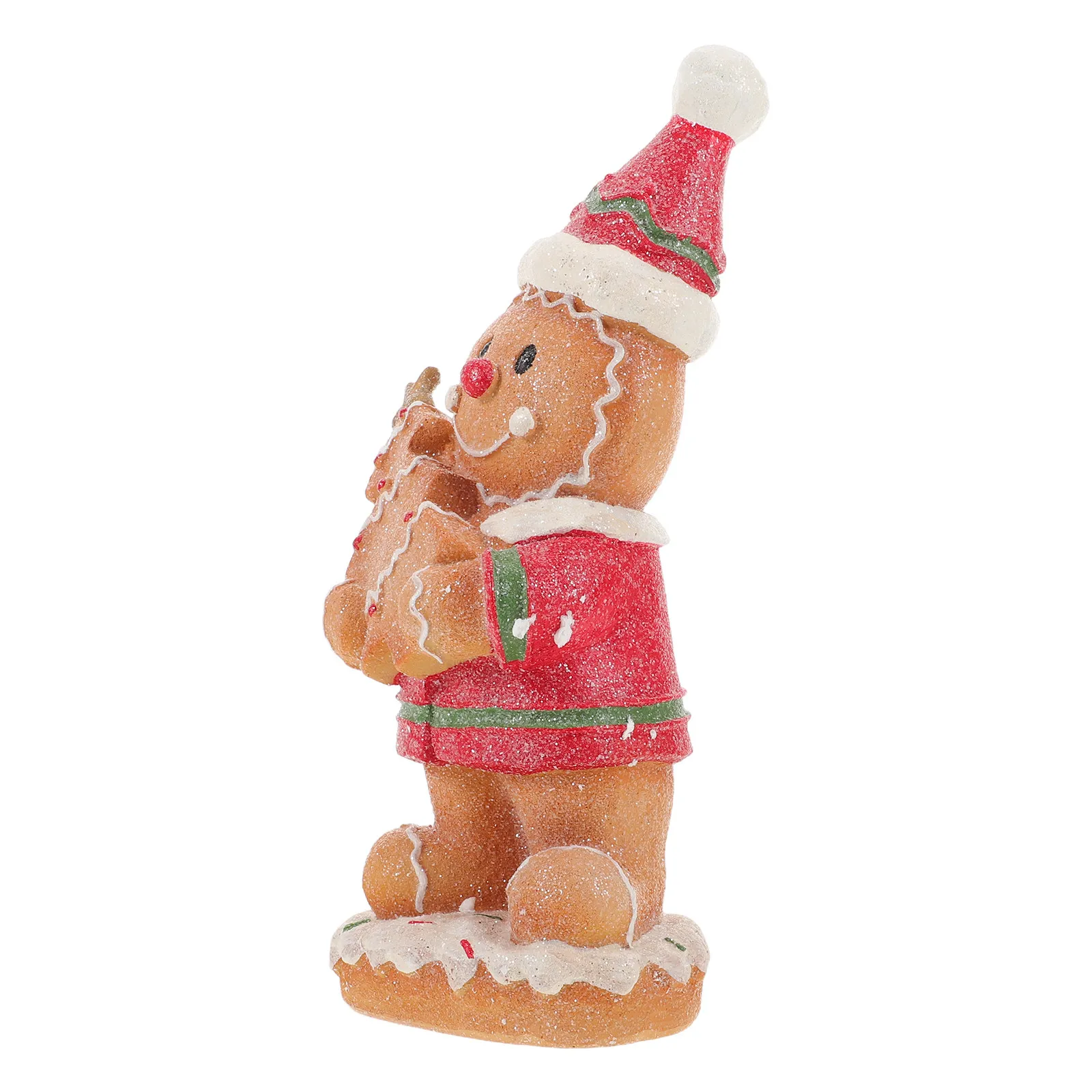 Christmas Gingerbread Man Resin Statue Charming European Design Small Tabletop Holiday Decoration Xmas Centerpiece Festive Shelf
Christmas Gingerbread Man Resin Statue Charming European Design Small Tabletop Holiday Decoration Xmas Centerpiece Festive Shelf
