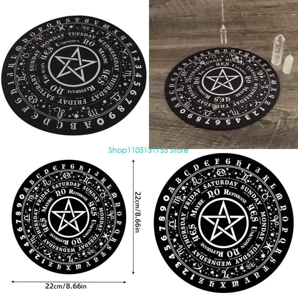 K0EF Pendulum Board Rubber Metaphysical Divination Dowsing Message Board for Beginner
K0EF Pendulum Board Rubber Metaphysical Divination Dowsing Message Board for Beginner