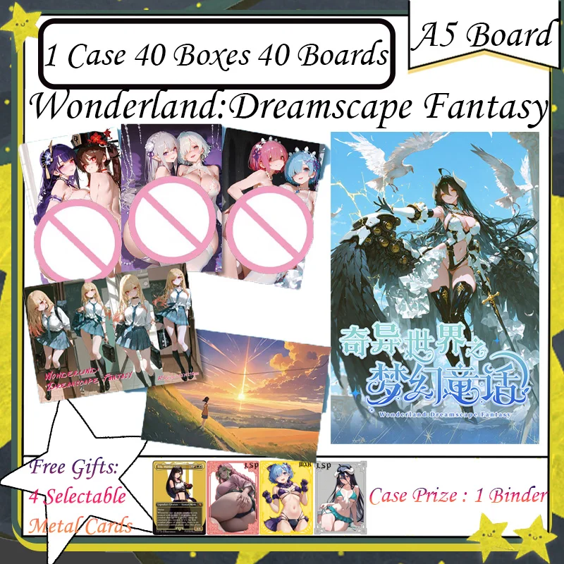 Wonderland:Dreamscape Fantasy A5 Boards New Goddess Story Cards Anime Goddess Character Albedo Nezuko Rem Nami Power Zero 2
Wonderland:Dreamscape Fantasy A5 Boards New Goddess Story Cards Anime Goddess Character Albedo Nezuko Rem Nami Power Zero 2