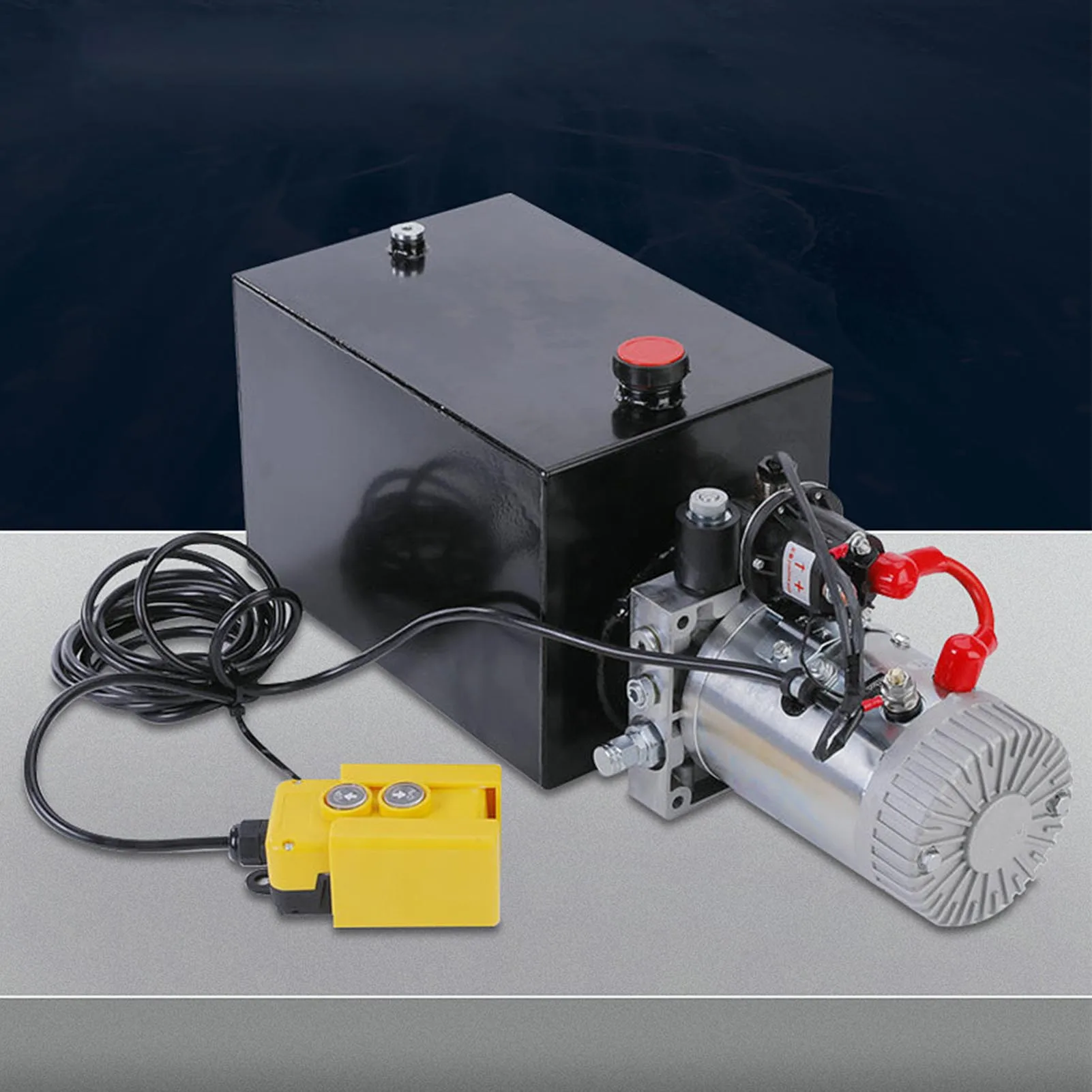 Dump Trailer Pump 12.68 Quart Capacity 20mPa Relief Valve Sealed Structure 3KW Motor Hydraulic Power Pump for Lift
Dump Trailer Pump 12.68 Quart Capacity 20mPa Relief Valve Sealed Structure 3KW Motor Hydraulic Power Pump for Lift