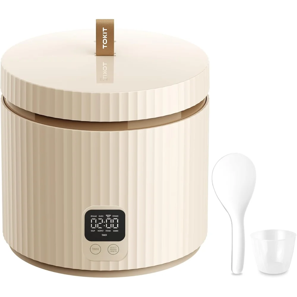 Rice Cooker Small 1.5 L Mini Rice Cooker, Multifunctional with Display Touch Button for 1-3 People, Ceramic Coated Non-Stick Pot
Rice Cooker Small 1.5 L Mini Rice Cooker, Multifunctional with Display Touch Button for 1-3 People, Ceramic Coated Non-Stick Pot