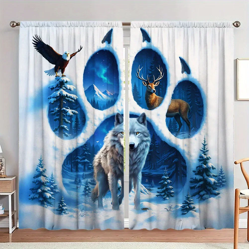Wolves in the snow the forest scenery Print Drapes Room Darkening Window Curtains for Home Decor,Rod Pocket Blackout Curtains
Wolves in the snow the forest scenery Print Drapes Room Darkening Window Curtains for Home Decor,Rod Pocket Blackout Curtains