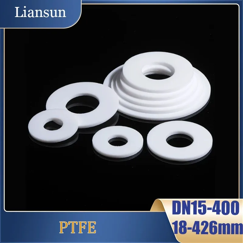 1-20pcs PTFE Gasket Flat Washer DN15-DN400 Sealing O Rings Resistant To High&Low Temperature Corrosion Anti-aging for Flange
1-20pcs PTFE Gasket Flat Washer DN15-DN400 Sealing O Rings Resistant To High&Low Temperature Corrosion Anti-aging for Flange