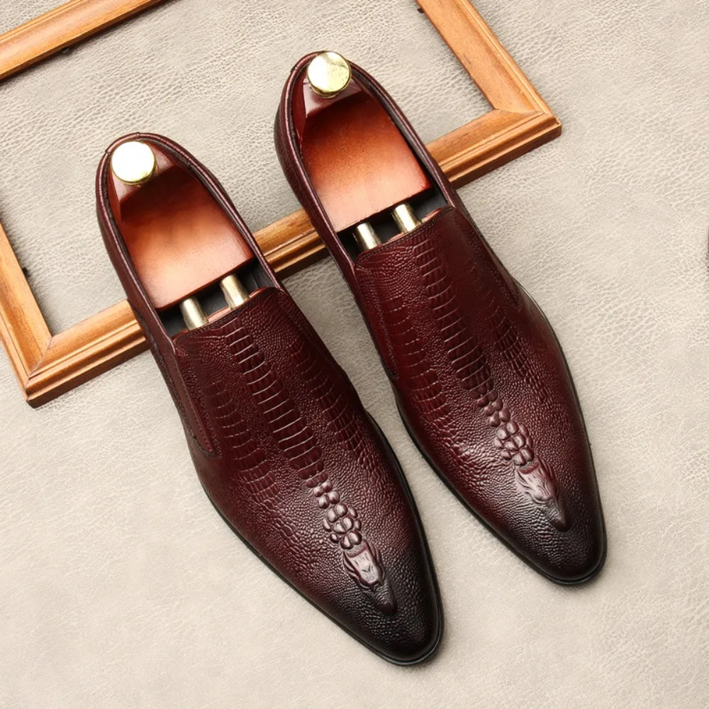 Classic Business Dress Men Shoes Red Men Oxford Shoes Wedding Casual Party Shoe for Men Loafers Colorblock Men's Leather Shoes
Classic Business Dress Men Shoes Red Men Oxford Shoes Wedding Casual Party Shoe for Men Loafers Colorblock Men's Leather Shoes