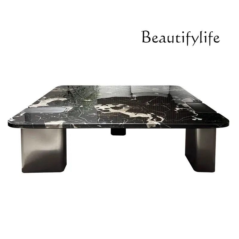 Natural marble square coffee table Modern minimalist household high-end luxury stone Italian minimalist fashion
Natural marble square coffee table Modern minimalist household high-end luxury stone Italian minimalist fashion