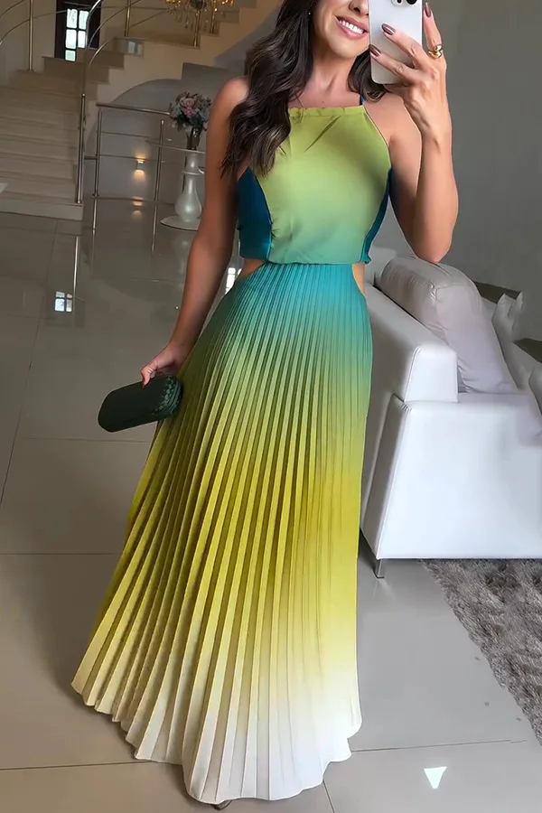 Summer Vacation Print Off-Shoulder Long Dress Sexy Backless Party Atmosphere Women's Clothing Sleeveless Robes Gown Vestidos
Summer Vacation Print Off-Shoulder Long Dress Sexy Backless Party Atmosphere Women's Clothing Sleeveless Robes Gown Vestidos