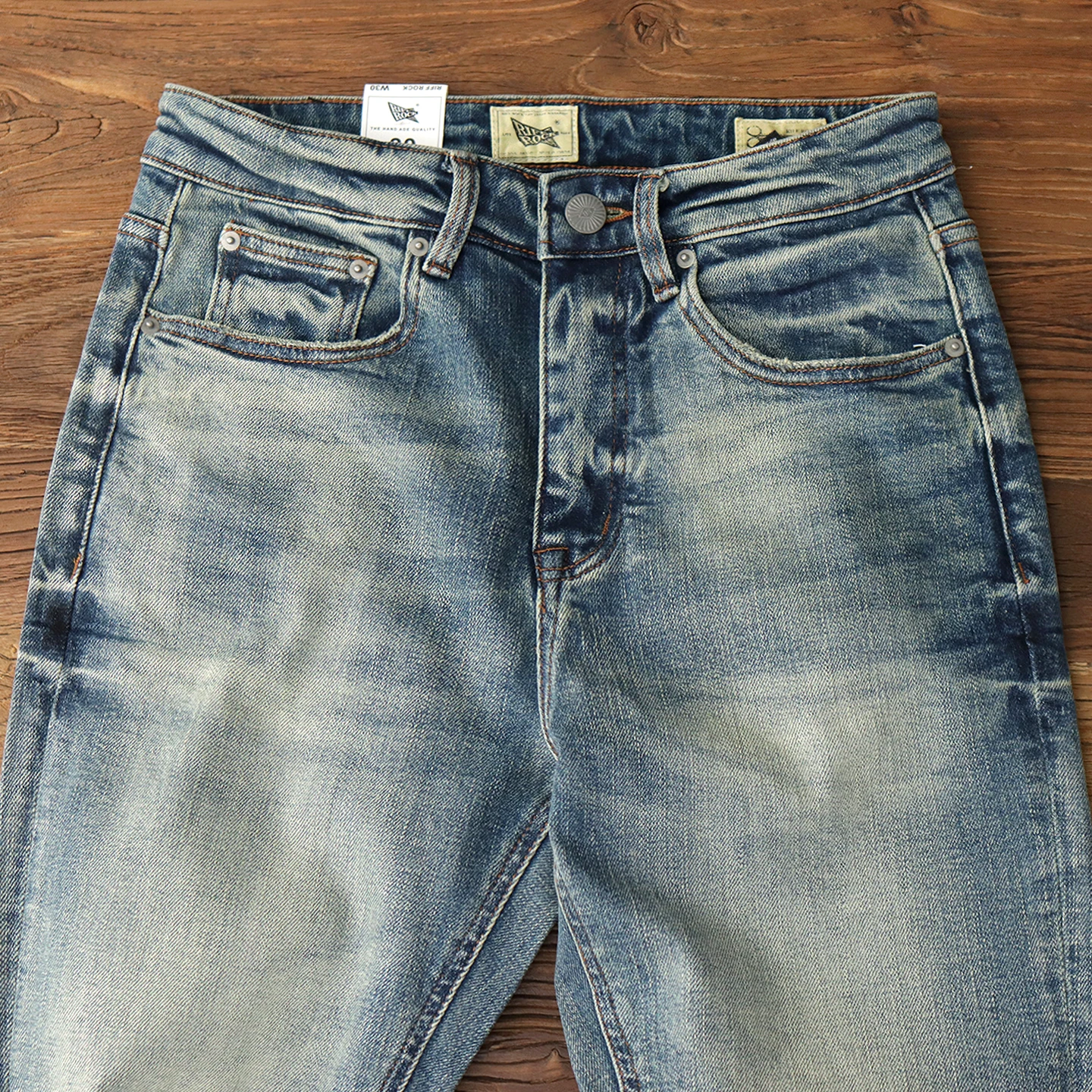 Retro American Slim Fit Straight Leg Jeans Casual Waed out Blue Spring New Sle Men's Cotton Elastic Denim Pants
Retro American Slim Fit Straight Leg Jeans Casual Waed out Blue Spring New Sle Men's Cotton Elastic Denim Pants