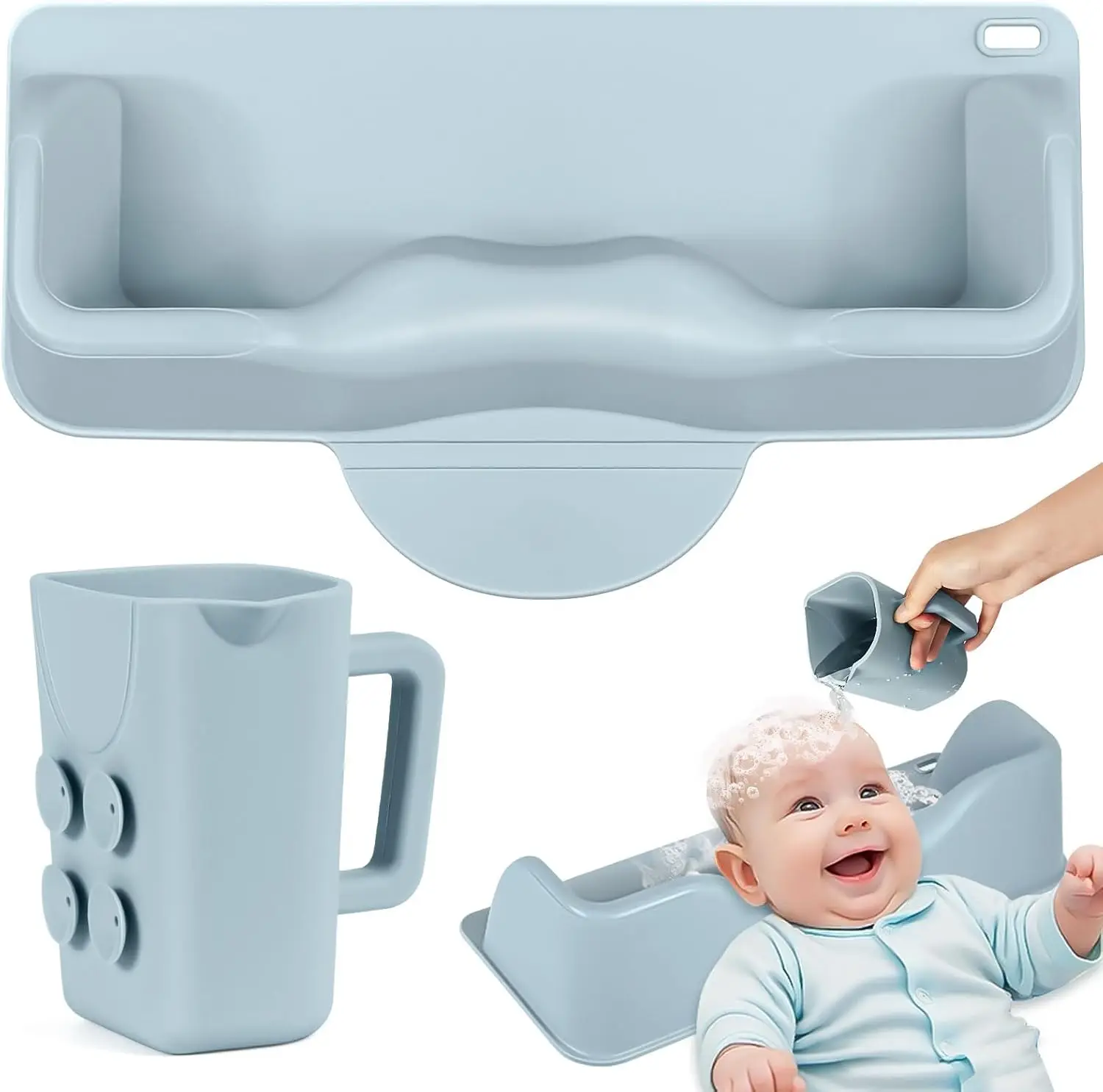 Silicone Portable Hair Wash Basin with Rinse Cup for Kids and Teens, Hair Washing Station for Kids, Tear-Free Shampoo Bowl with
Silicone Portable Hair Wash Basin with Rinse Cup for Kids and Teens, Hair Washing Station for Kids, Tear-Free Shampoo Bowl with