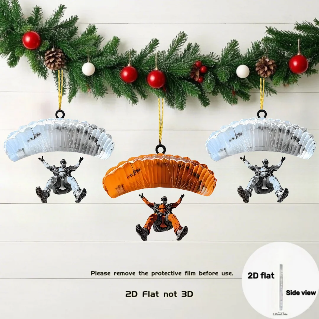 Paragliding Enthusiasts Pendant Keychain Skydiving 2D Flat Acrylic Ornament Hanging Decoration for Car Bags Festive Party Gift
Paragliding Enthusiasts Pendant Keychain Skydiving 2D Flat Acrylic Ornament Hanging Decoration for Car Bags Festive Party Gift