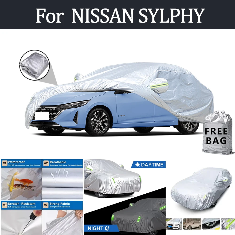 For NISSAN SYLPHY Car Cover Outdoor Protection Covers Snow Sunshade Waterproof Dustproof Exterior UV Car Accessories
For NISSAN SYLPHY Car Cover Outdoor Protection Covers Snow Sunshade Waterproof Dustproof Exterior UV Car Accessories