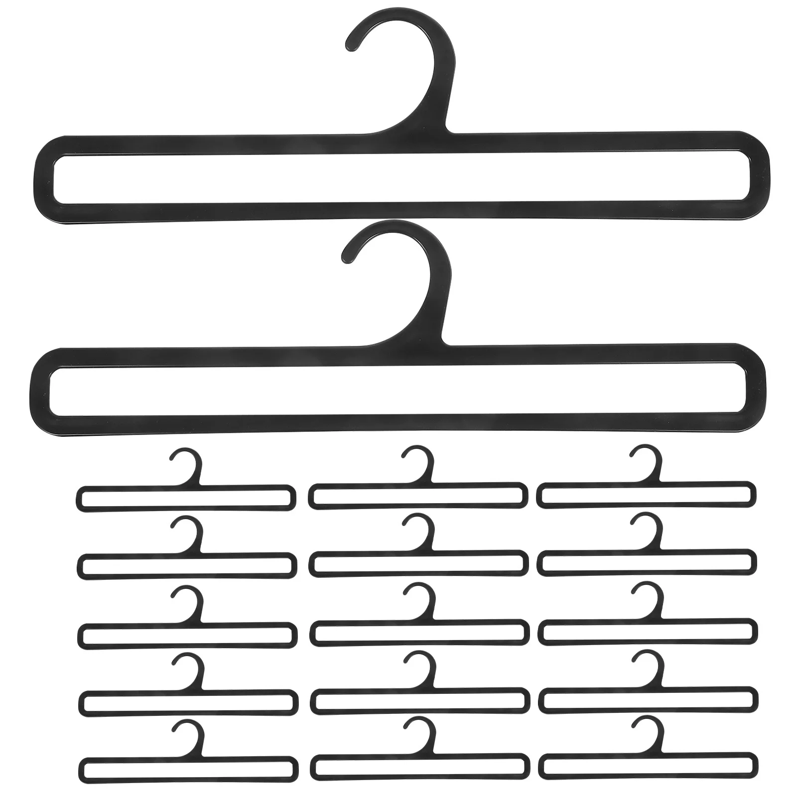20Pcs Plastic Scarf Hanger for Closet Tie Belt Holder Organizer Smooth Burr-Free Surface Easy Wardrobe Installation
20Pcs Plastic Scarf Hanger for Closet Tie Belt Holder Organizer Smooth Burr-Free Surface Easy Wardrobe Installation