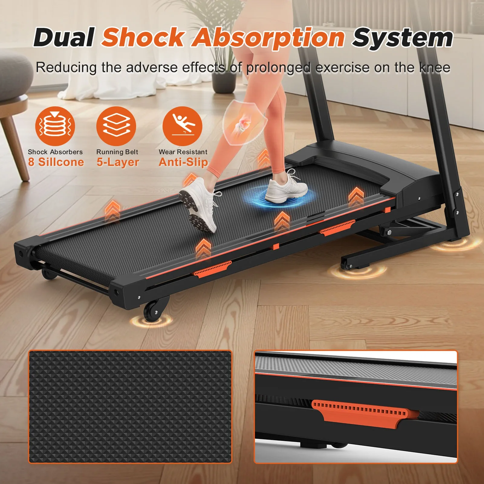 US 15% Auto Incline Treadmills 400LBS Heavy Duty Capacity 3.25HP Folding Electric Treadmill Up to 8.5 MPH Speed for Home Office
US 15% Auto Incline Treadmills 400LBS Heavy Duty Capacity 3.25HP Folding Electric Treadmill Up to 8.5 MPH Speed for Home Office