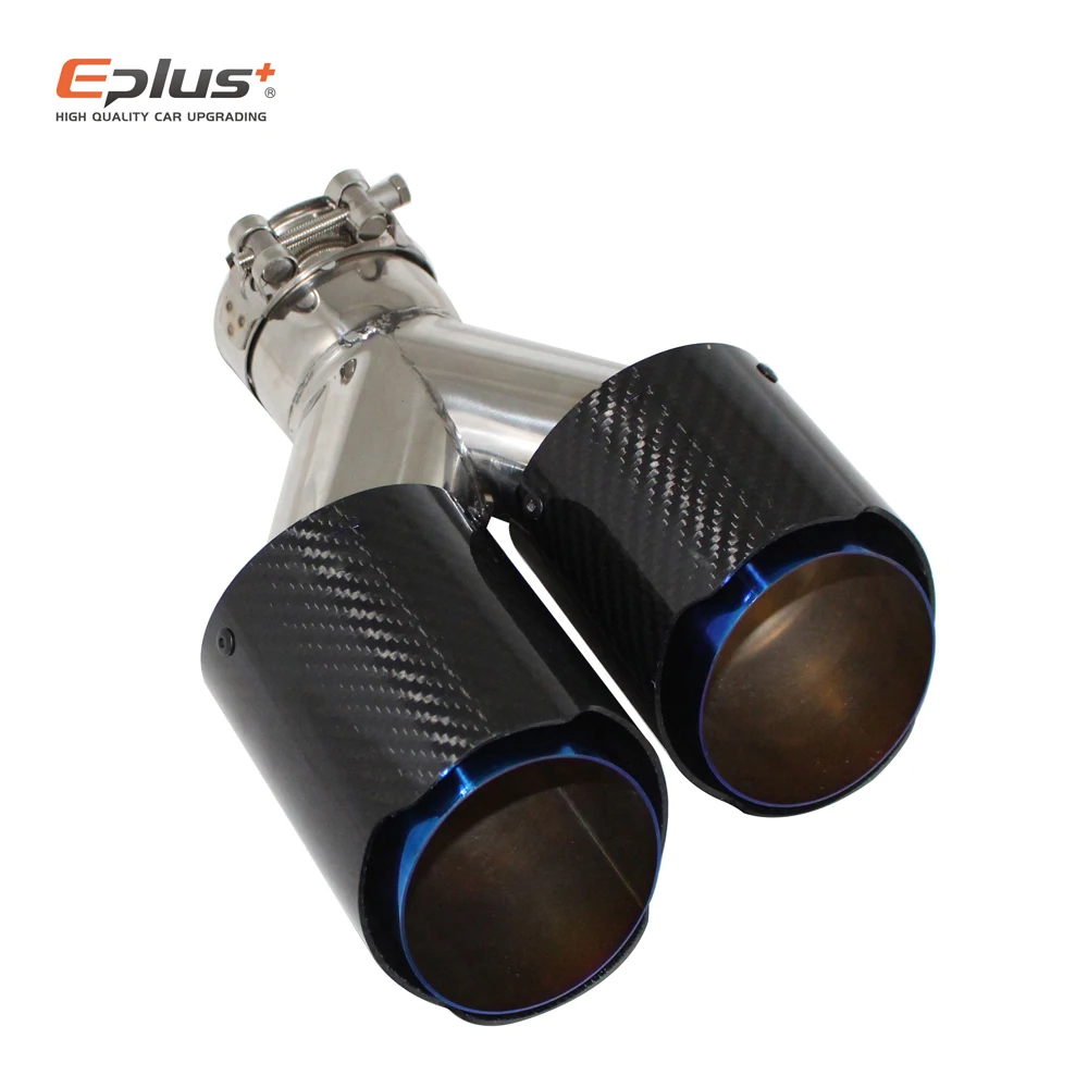 Глянцевый карбоновый глушитель для автомобиля, Y-образный, с двойным выходом, декоративная насадка на выхлопную трубу, универсальный, из нержавеющей стали, синий
Глянцевый карбоновый глушитель для автомобиля, Y-образный, с двойным выходом, декоративная насадка на выхлопную трубу, универсальный, из нержавеющей стали, синий