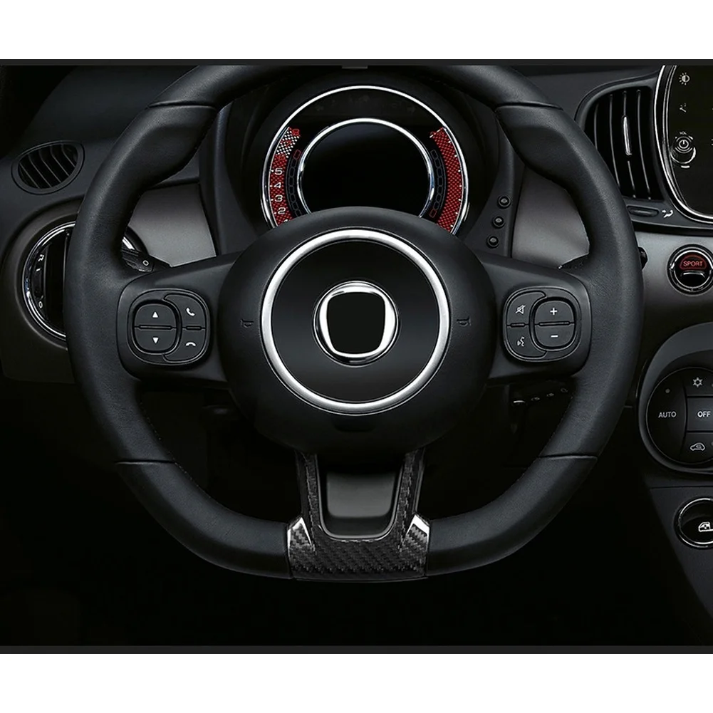 Наклейка на руль из карбона для Fiat 500 и Abarth 595, аксессуары для интерьера, черный цвет
Наклейка на руль из карбона для Fiat 500 и Abarth 595, аксессуары для интерьера, черный цвет