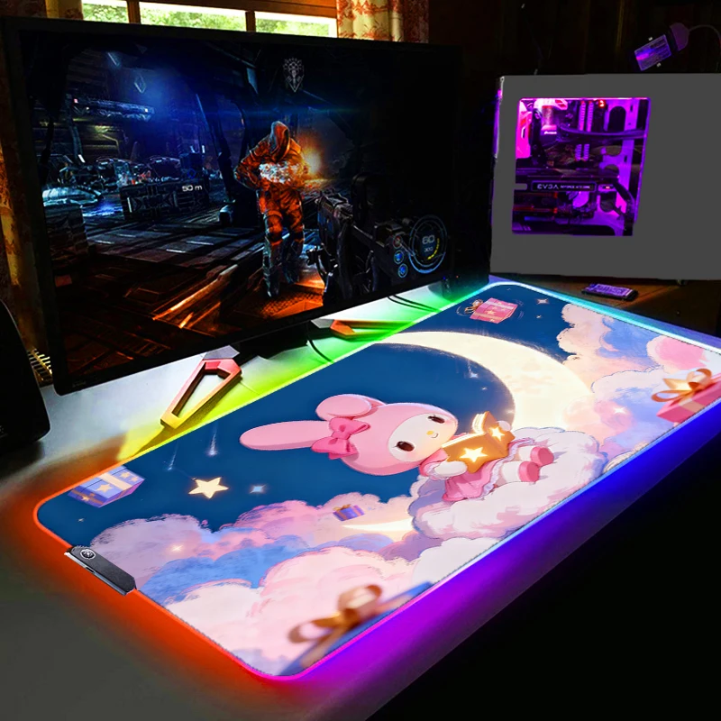 Backlight XXL Rubber Large PC Mousepad RGB Gamer Gaming Mouse Pads LED Desk Kuromi My Melody Keyboard Mat Computer Mat
Backlight XXL Rubber Large PC Mousepad RGB Gamer Gaming Mouse Pads LED Desk Kuromi My Melody Keyboard Mat Computer Mat