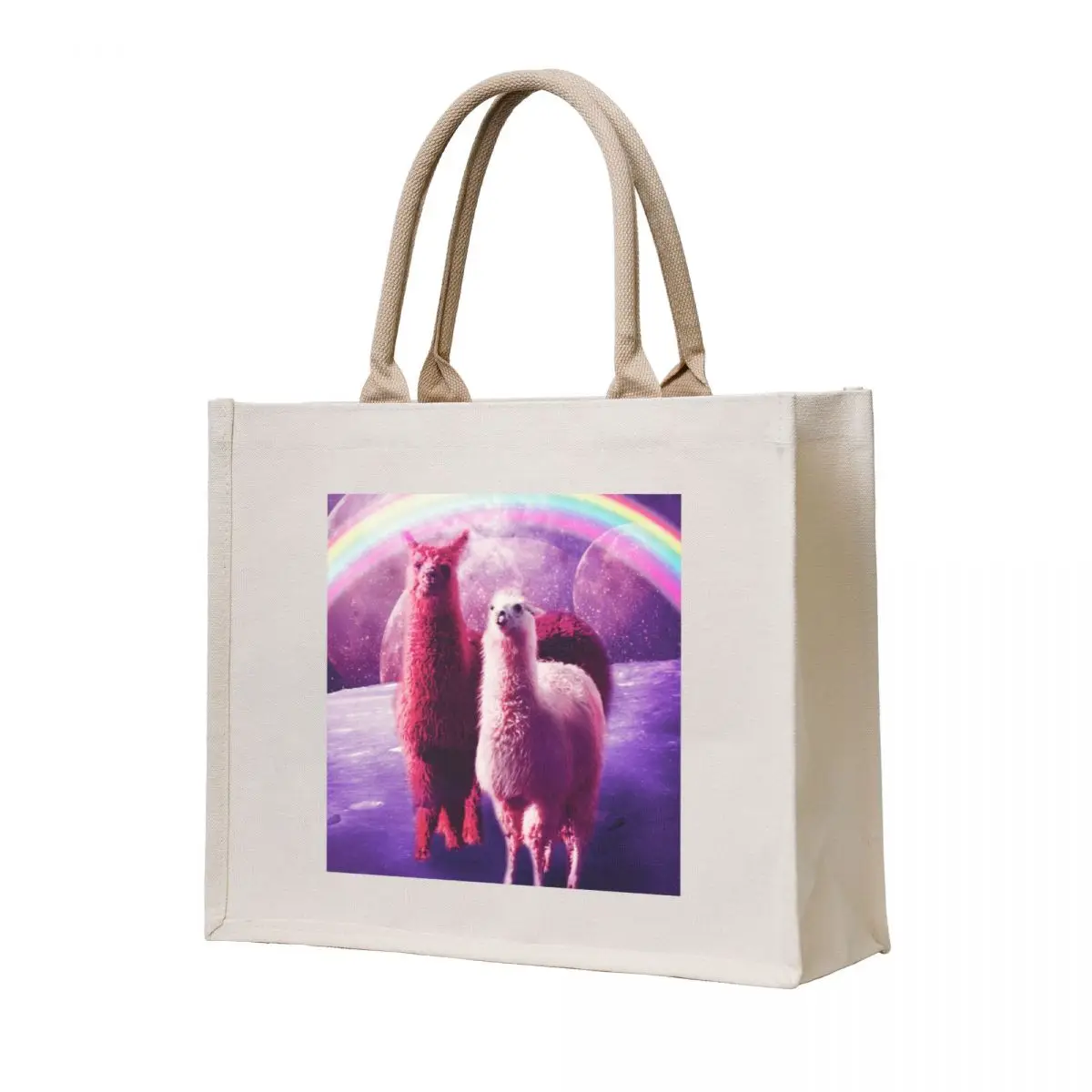 Crazy Funny Rainbow Llama In Space Tote Bag shopper bag woman Canvas bag for women cute tote
Crazy Funny Rainbow Llama In Space Tote Bag shopper bag woman Canvas bag for women cute tote